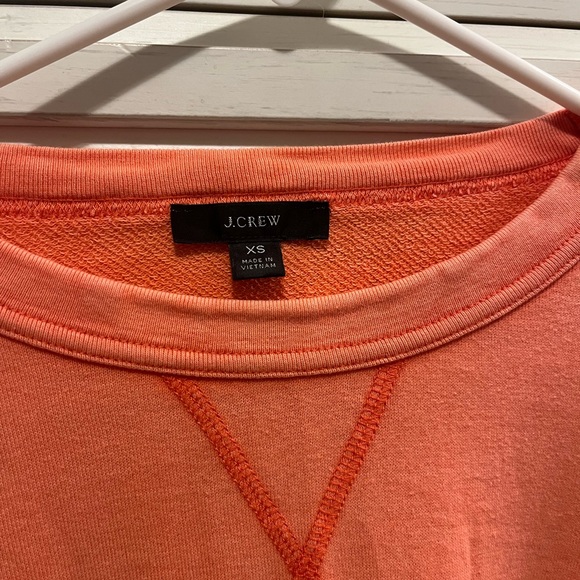 J crew crewneck bright orange - Picture 4 of 4